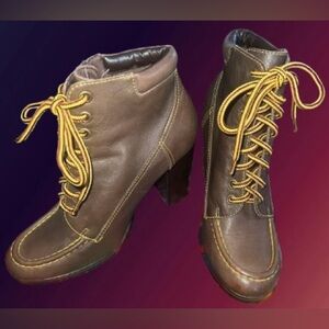 Colin Stuart leather ankle boots Wmns sz 8